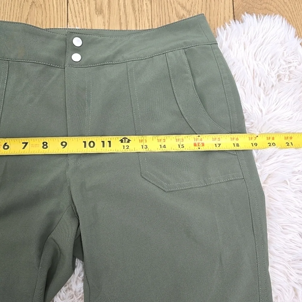 CL🚨 Sunday Green Jogger Pants Size 2 Ruched Hem - Picture 4 of 13